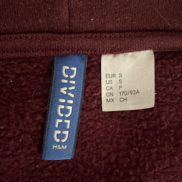 Mean wine color hooded sweat jacket - Picture 2 of 5